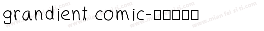 grandient comic字体转换